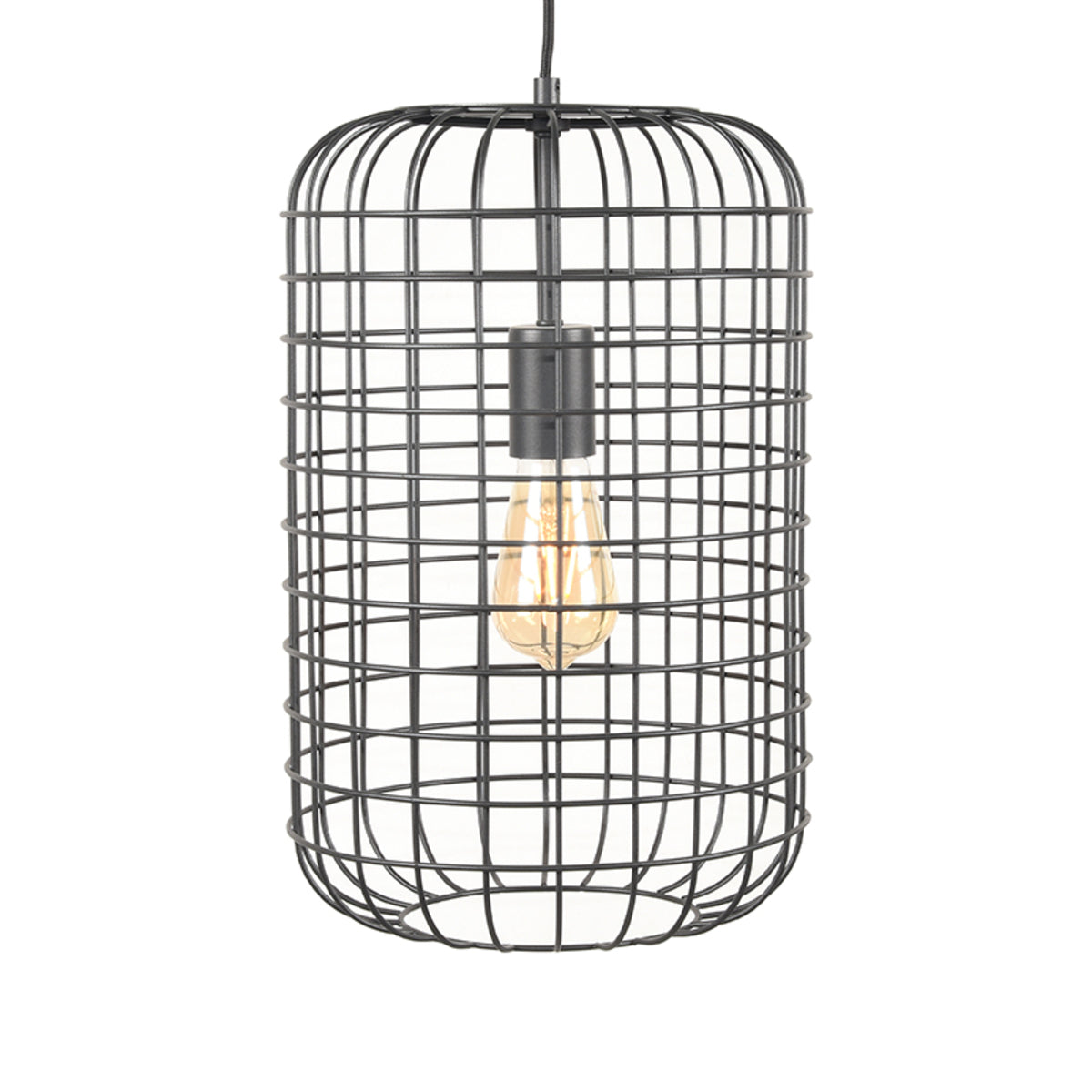 Hanglamp Solido zwart metaal