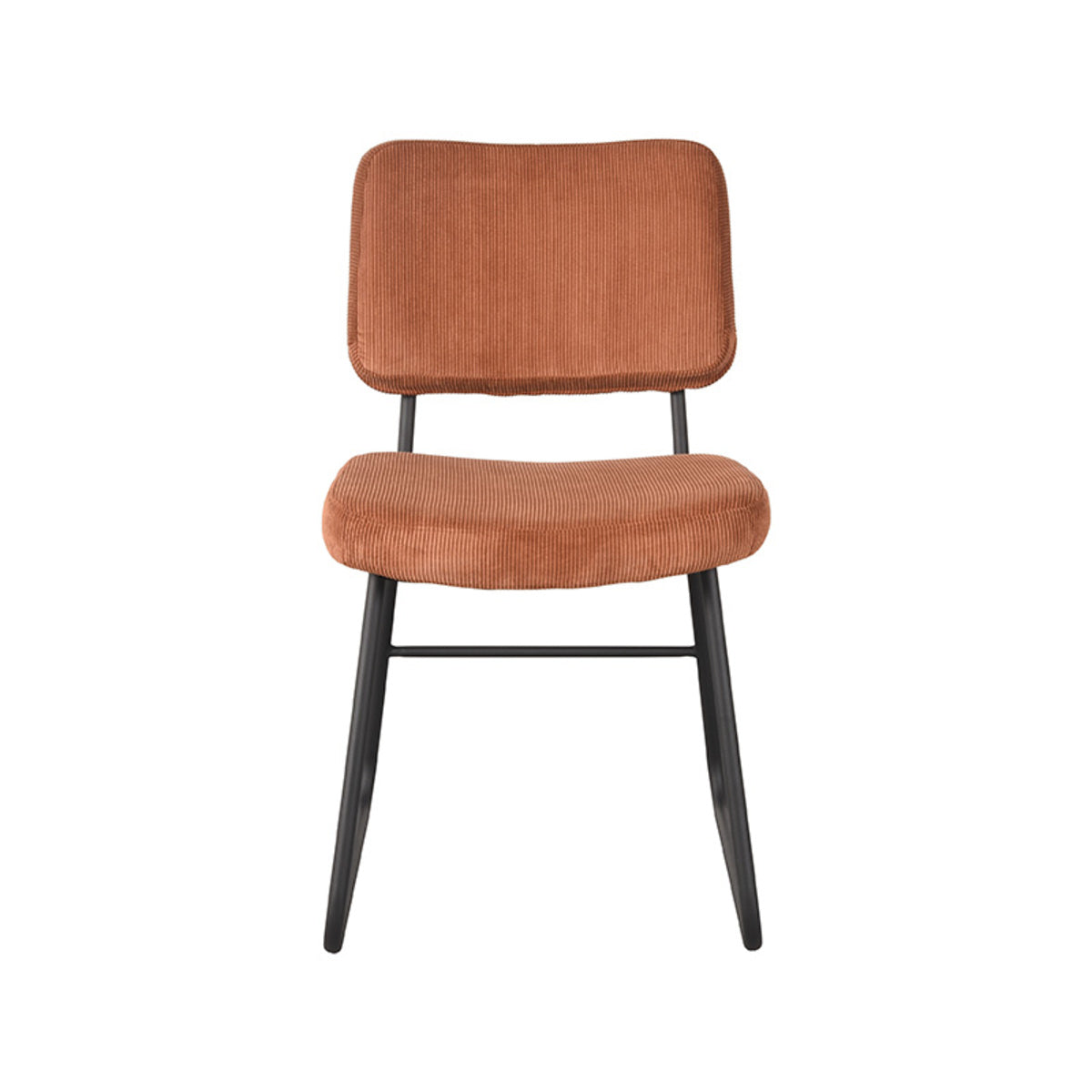 Eetkamerstoel Noah | Rust Ribcord — Vooraanzicht - witfoto