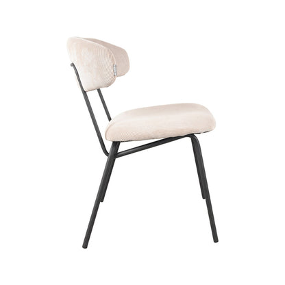 Eetkamerstoel Zack | Naturel Ribcord