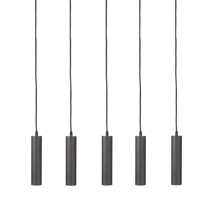 Hanglamp Ferroli | 5-lichts | Zwart Metaal