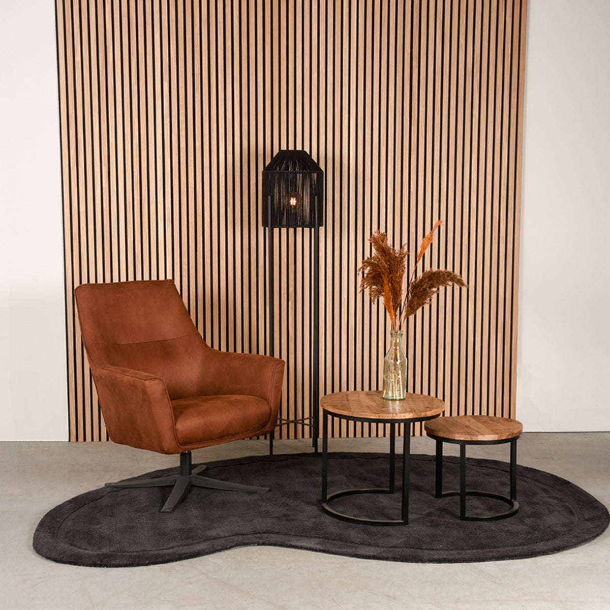 Vloerkleed Mody | Antraciet | 160x230 cm — Algemene Sfeerfoto