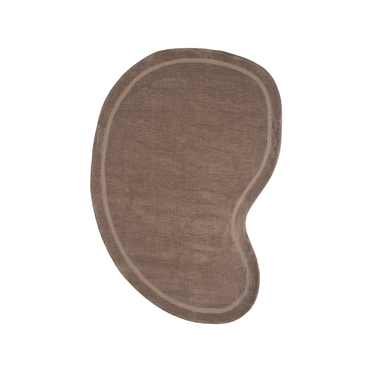 Vloerkleed Mody | Taupe | 160x230 cm — Vooraanzicht - witfoto