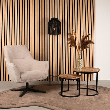 Vloerkleed Mody | Taupe | 160x230 cm — Algemene Sfeerfoto