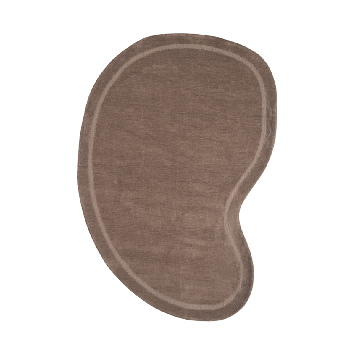 Vloerkleed Mody | Taupe | 200x300 cm — Vooraanzicht - witfoto