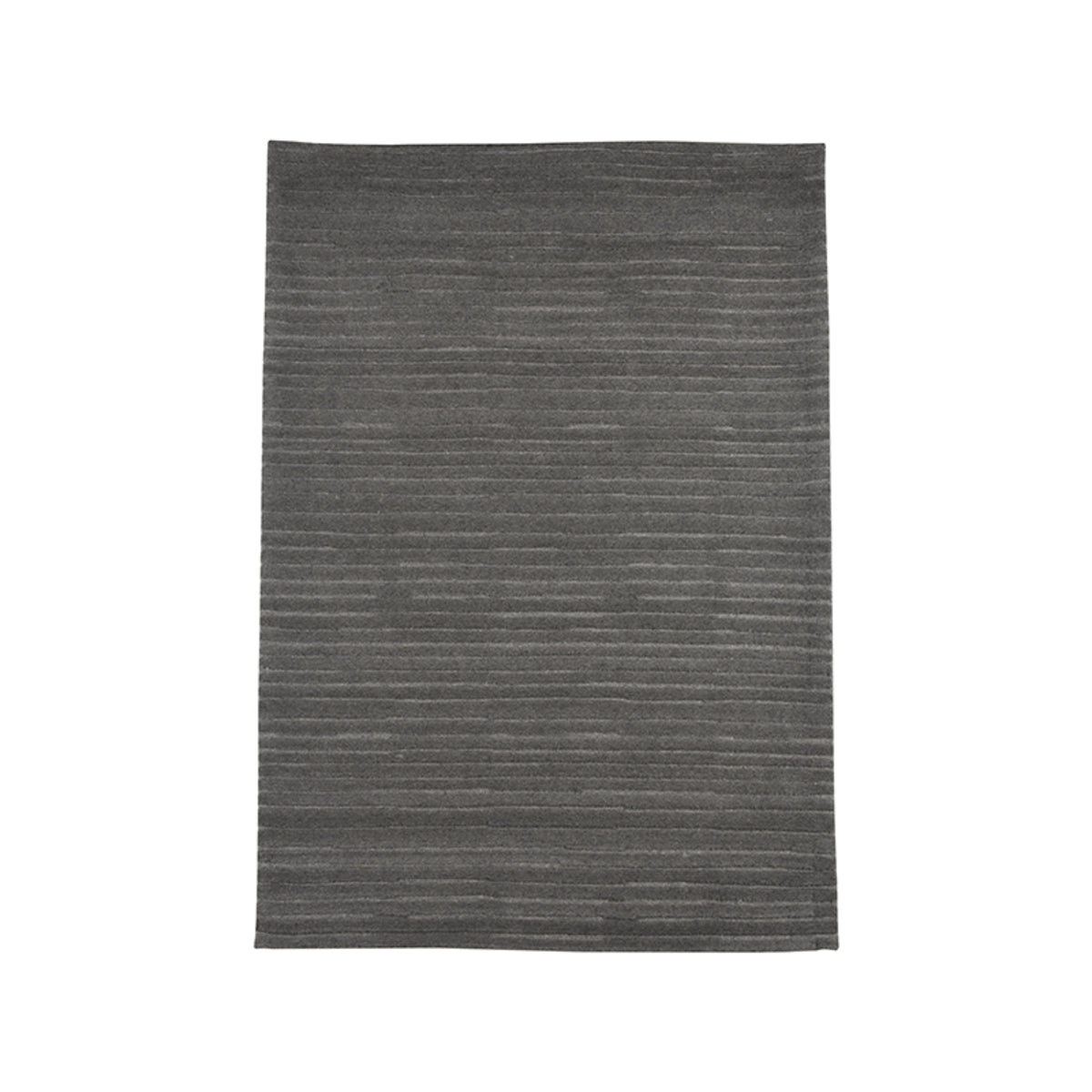 Vloerkleed Luxy | Antraciet Wol | 160x230 cm — Vooraanzicht - witfoto