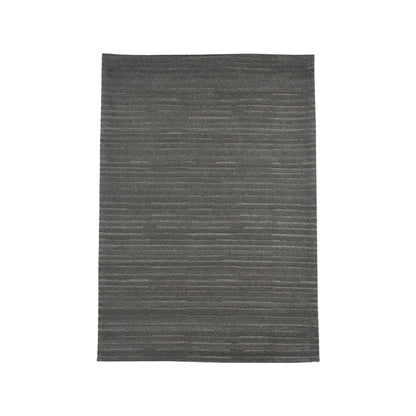 Vloerkleed Luxy | Antraciet Wol | 160x230 cm — Vooraanzicht - witfoto