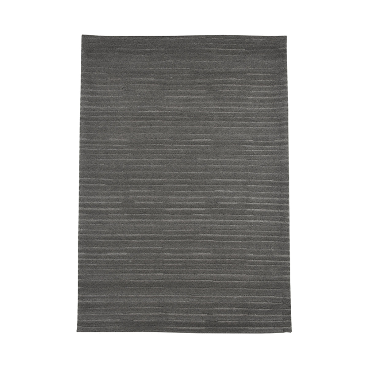 Vloerkleed Luxy | Antraciet Wol | 200x300 cm — Vooraanzicht - witfoto