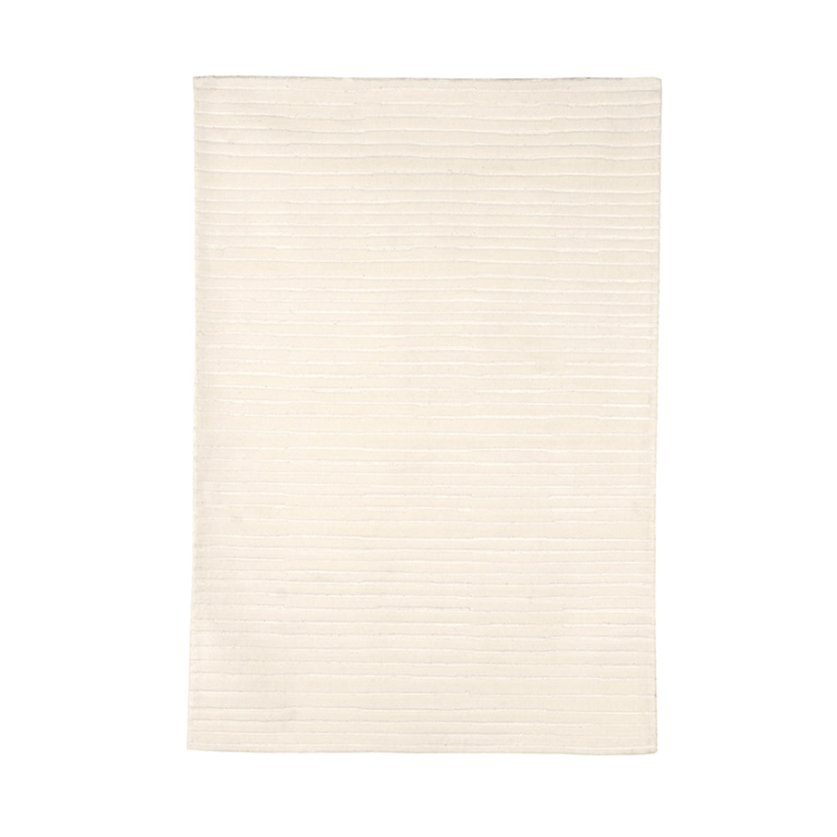 Vloerkleed Luxy | Ivoor Wol | 200x300 cm — Vooraanzicht - witfoto