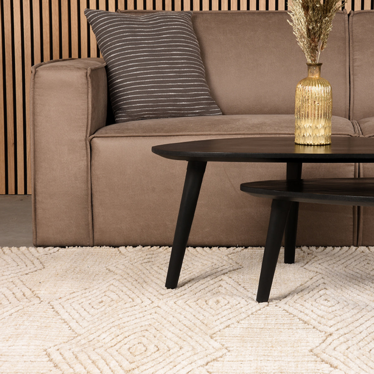 Vloerkleed Cosy | Taupe Polyester | 160x230 cm
