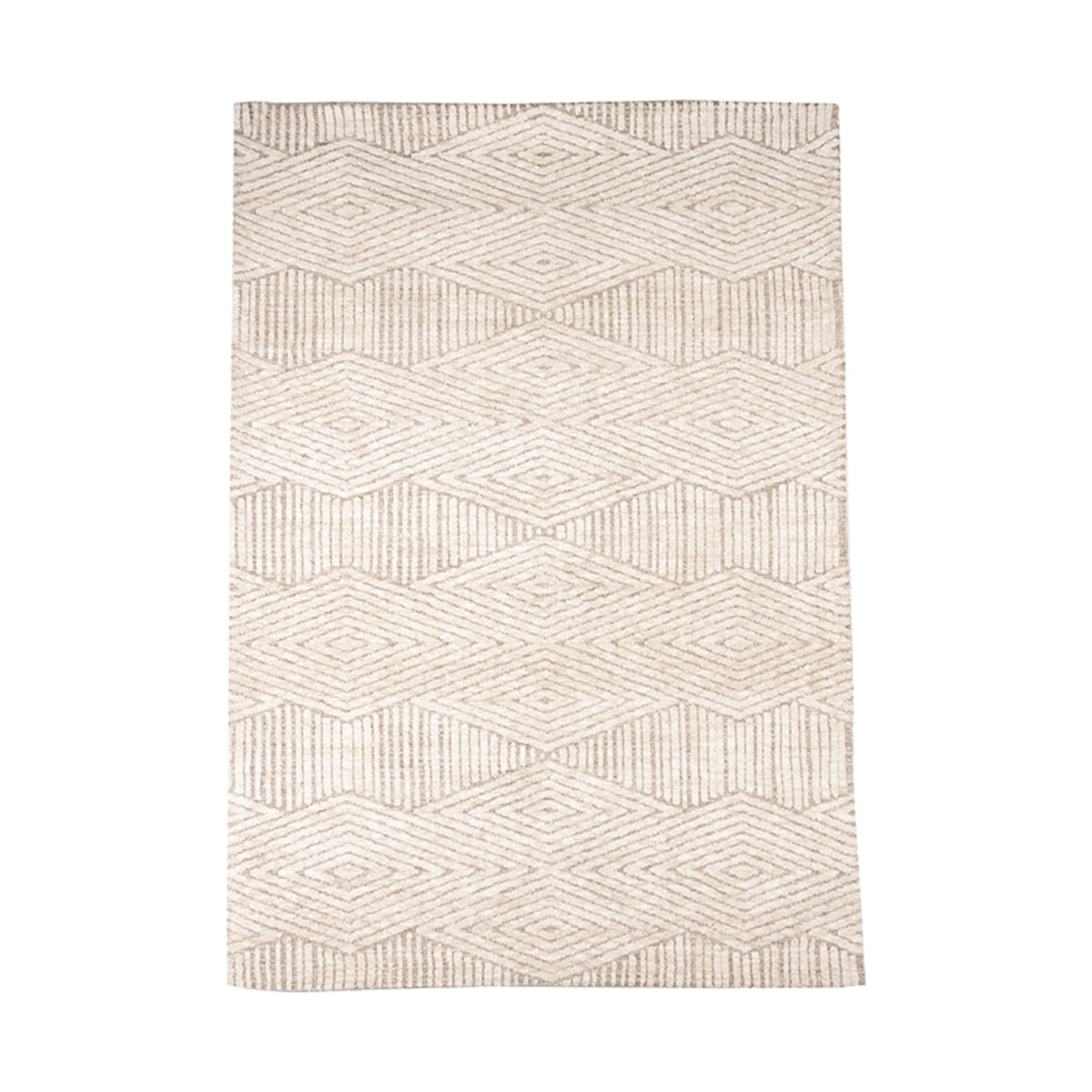 Vloerkleed Cosy | Taupe Polyester | 200x300 cm — Vooraanzicht - witfoto