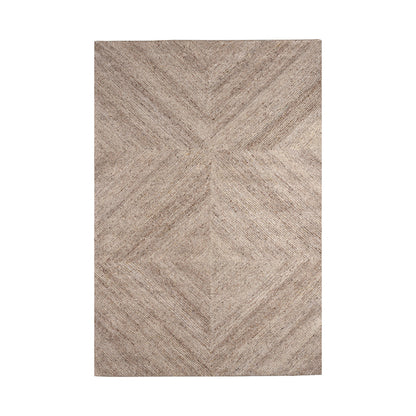 Vloerkleed Blendy | Taupe Wol | 200x300 cm — Vooraanzicht - witfoto