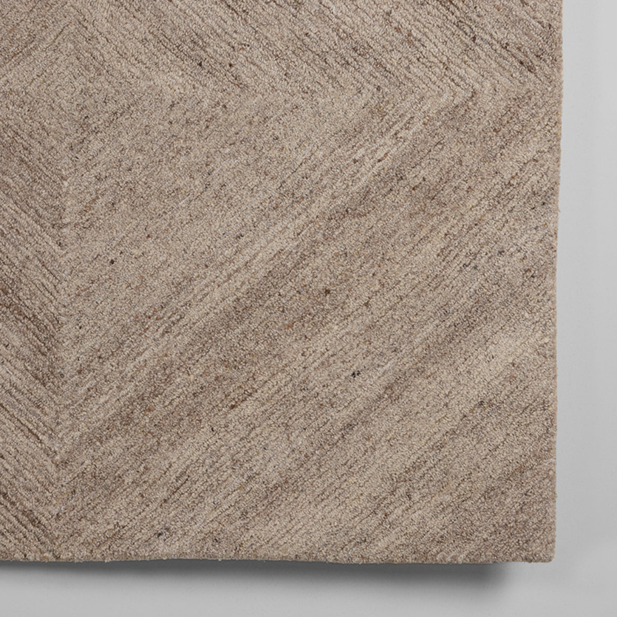 Vloerkleed Blendy | Taupe Wol | 160x230 cm
