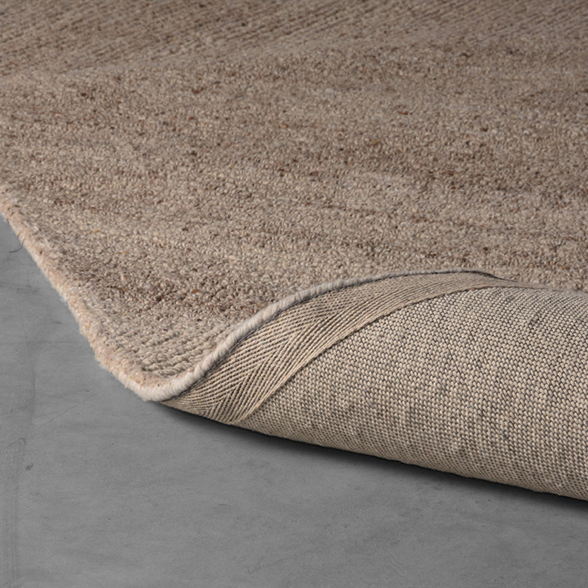 Vloerkleed Blendy | Taupe Wol | 160x230 cm