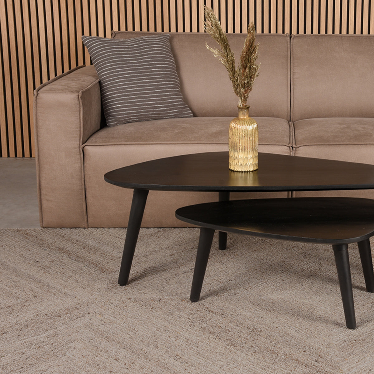 Vloerkleed Blendy | Taupe Wol | 160x230 cm