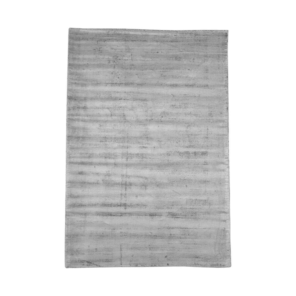 Vloerkleed Velvy rechthoek grijs 200x300 cm, vooraanzicht op witte achtergrond