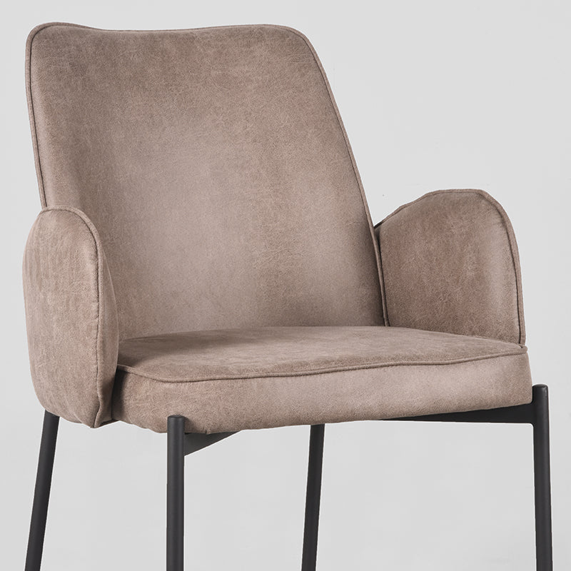Eetkamerstoel Joni | Taupe Micro Suède — Detail