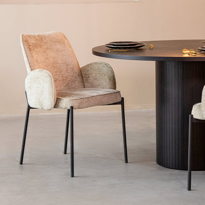Eetkamerstoel Joni | Beige Elegance — Vooraanzicht - sfeer