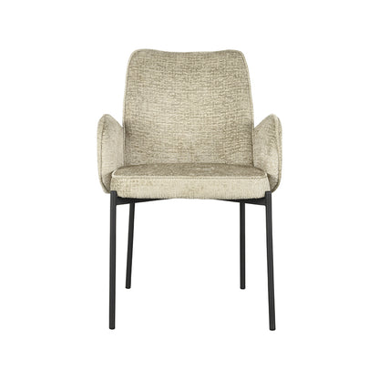 Eetkamerstoel Joni | Beige Elegance — Vooraanzicht - witfoto