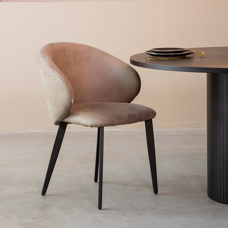 Eetkamerstoel Logan | Taupe Micro Suède