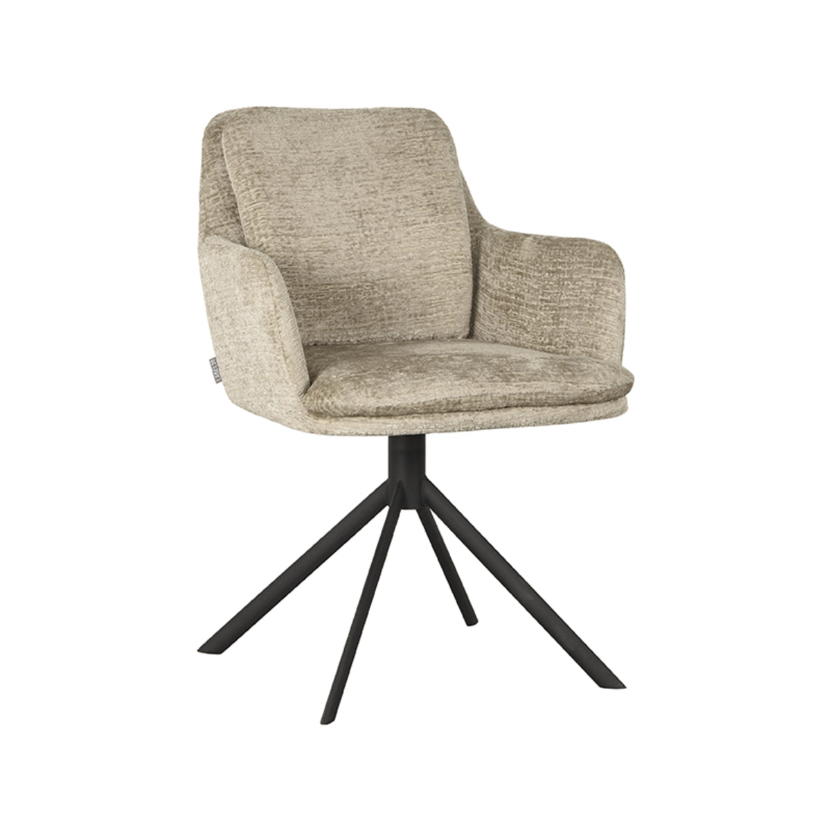 Eetkamerstoel Joy | Beige Elegance — Vooraanzicht - witfoto