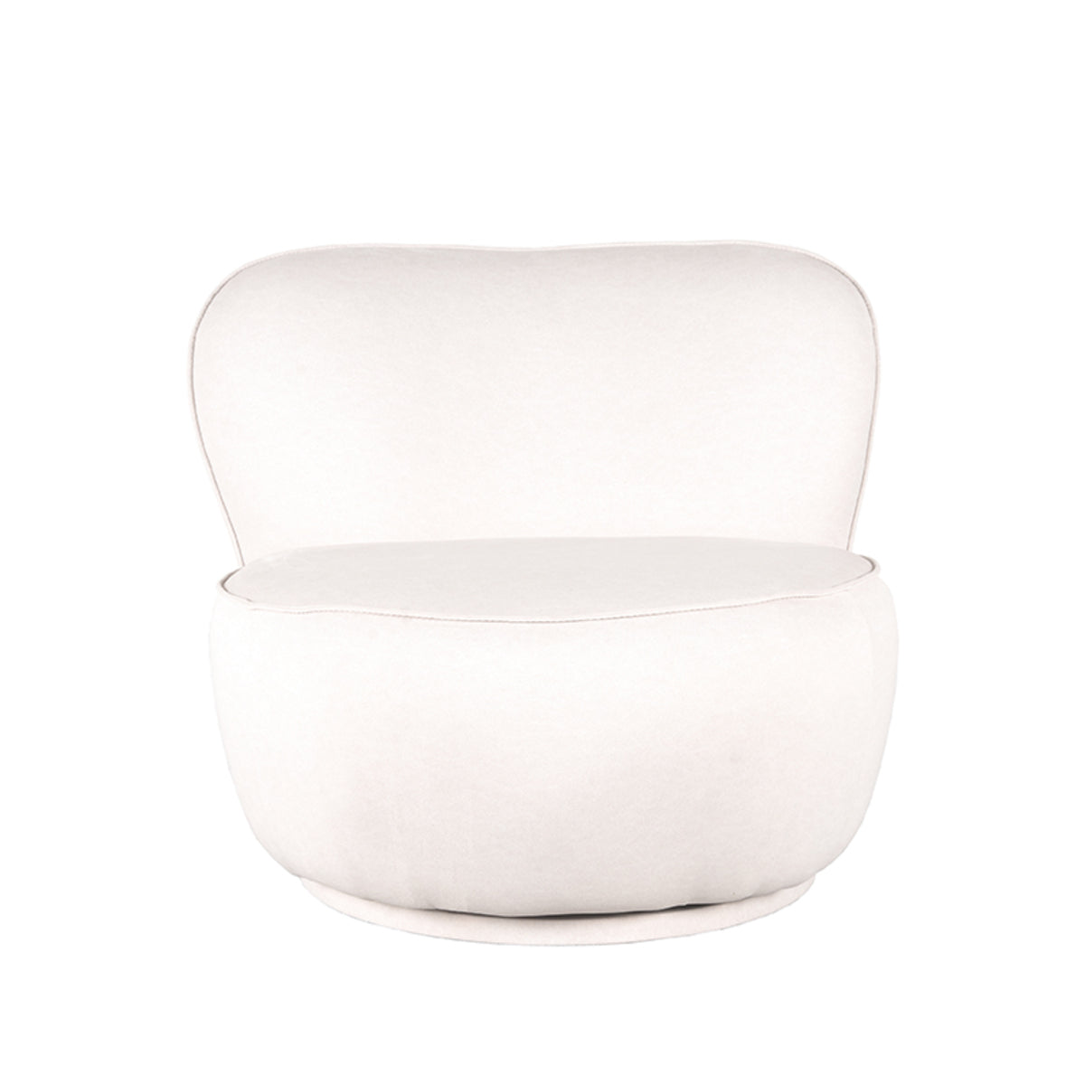 Fauteuil Bunny explore cream, vooraanzicht op witte achtergrond