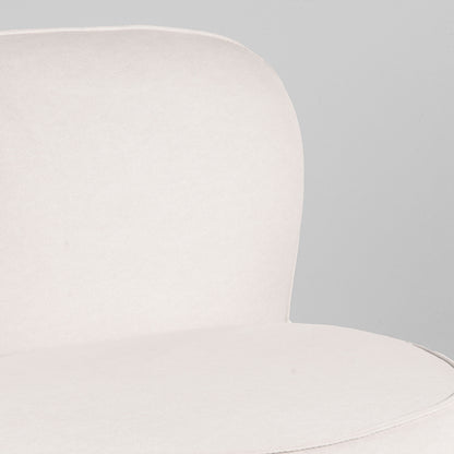 Fauteuil Bunny explore cream, detail van het materiaal