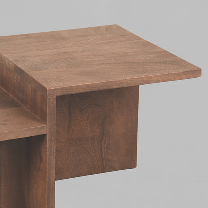 Salontafel Skip | Bruin Mangohout — Detail