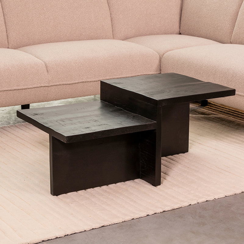 Salontafel Skip | Zwart Mangohout — Algemene Sfeerfoto