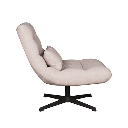 Fauteuil Nox | Naturel Bouclé — Zijaanzicht - witfoto