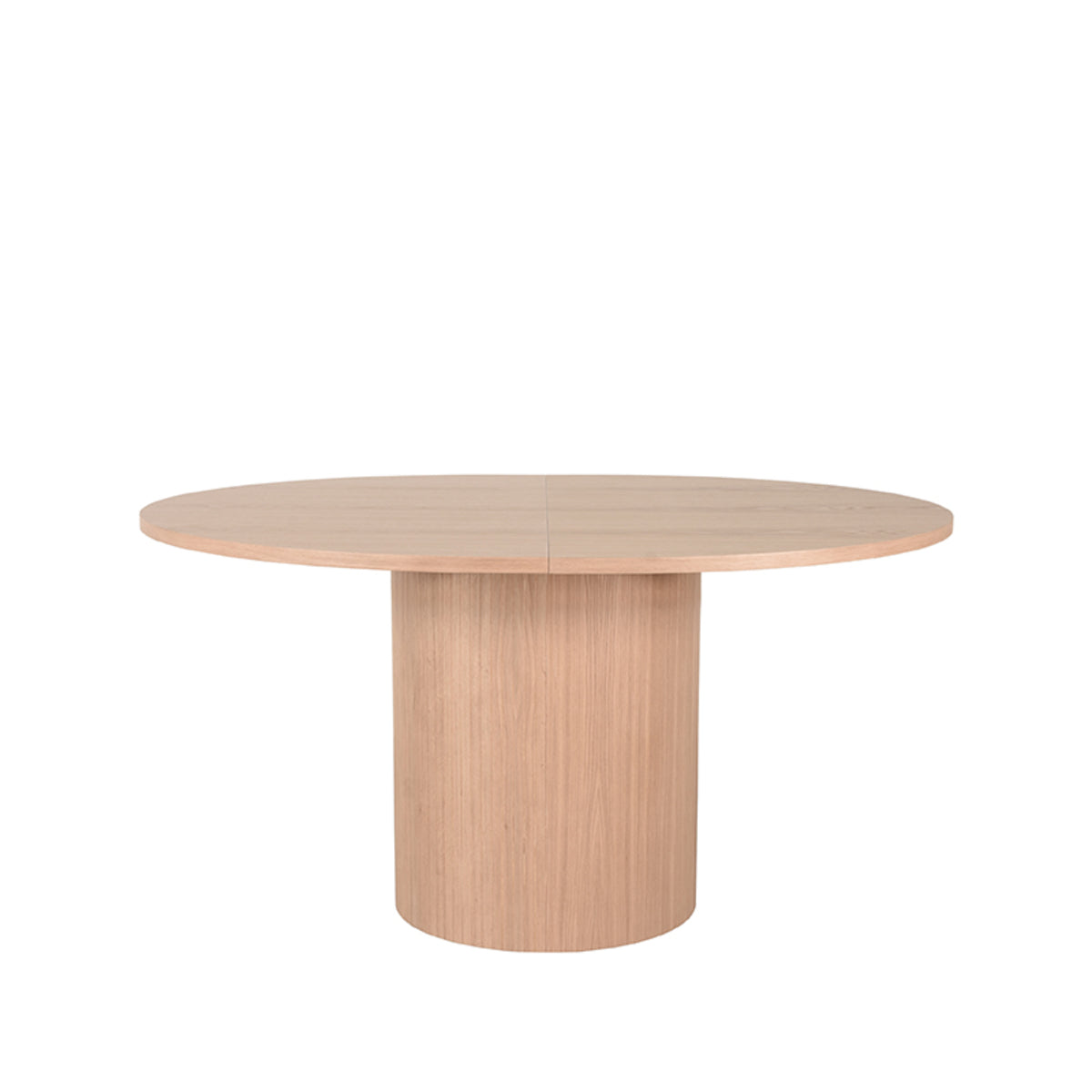 Eettafel Oliva | Uitschuifbaar | Naturel Eikenhout — Vooraanzicht - witfoto
