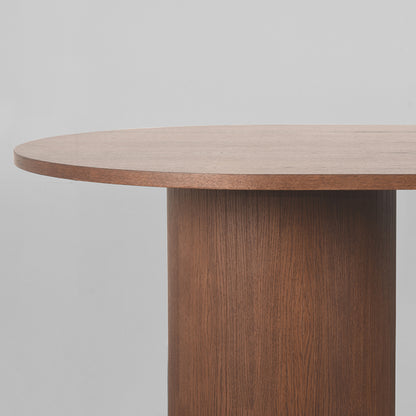 Eettafel Oliva | Ovaal | Walnoot Eikenhout — Zijaanzicht - witfoto