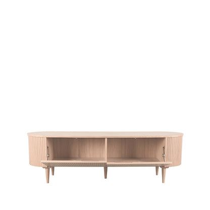 TV-Meubel Oliva naturel eikenhout, detail van de functie