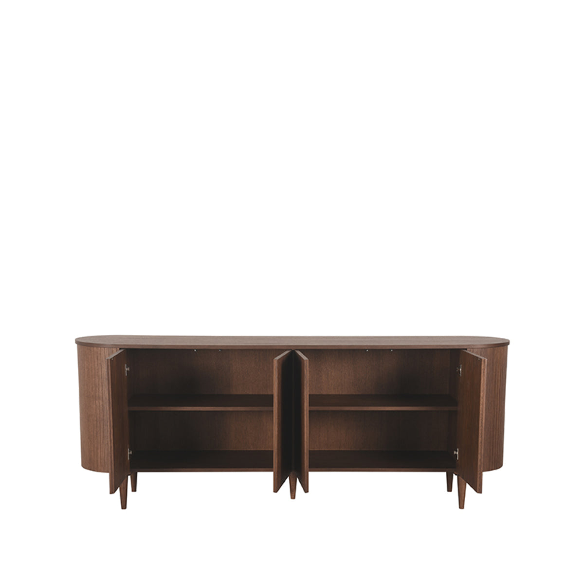 Dressoir Oliva walnoot eikenhout, detail van de functie