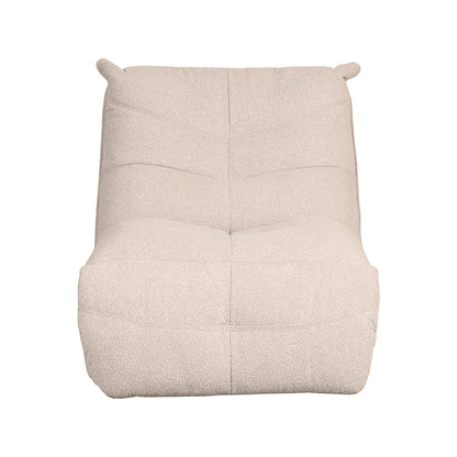 Relaxfauteuil Take It Easy naturel bouclé, vooraanzicht op witte achtergrond