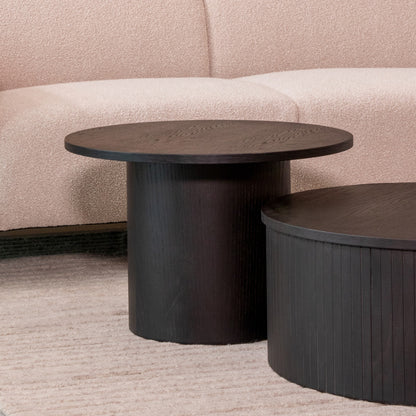 Salontafel Oliva | Zwart Eikenhout | 60cm — Algemene Sfeerfoto
