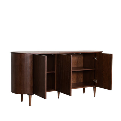 Dressoir Oliva walnoot eikenhout, detail van de functie