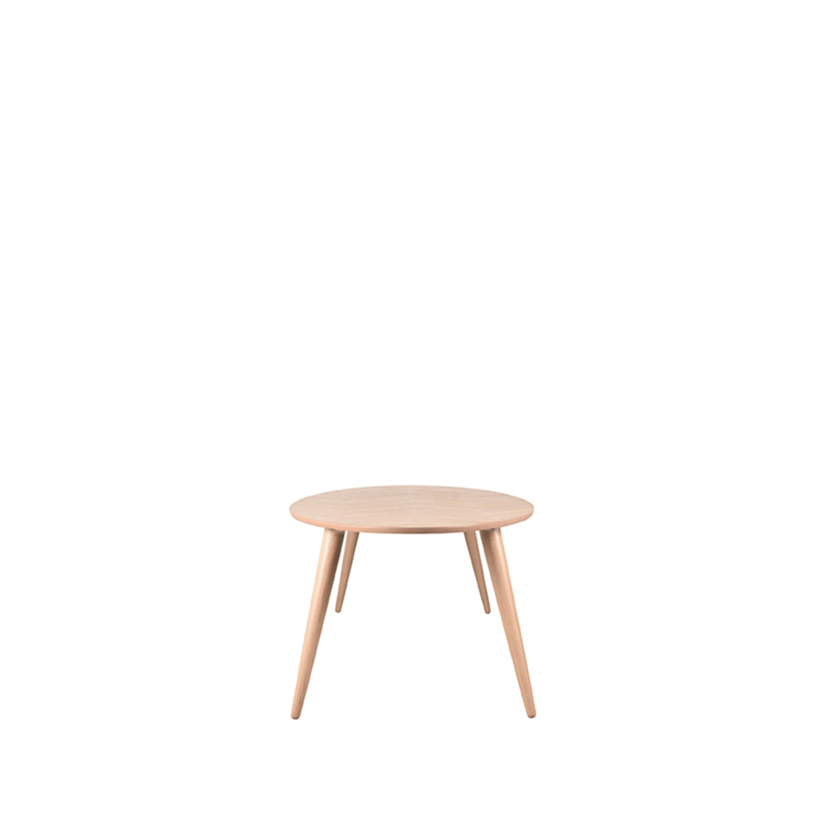 Eettafel Ines | Naturel Eikenfineer — Achteraanzicht - witfoto