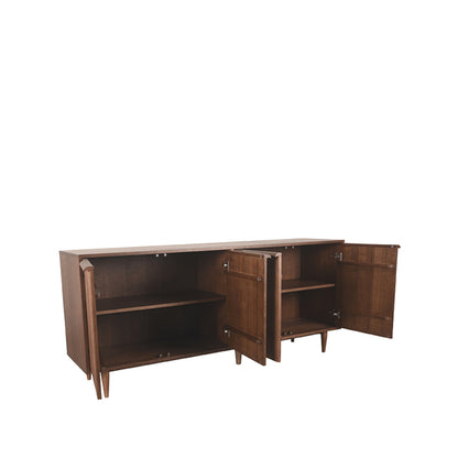 Dressoir Jule walnoot eikenhout, detail van de functie