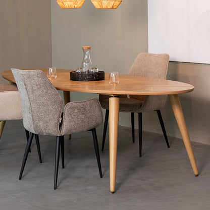 Eettafel Ines | Naturel Eikenfineer — Algemene Sfeerfoto