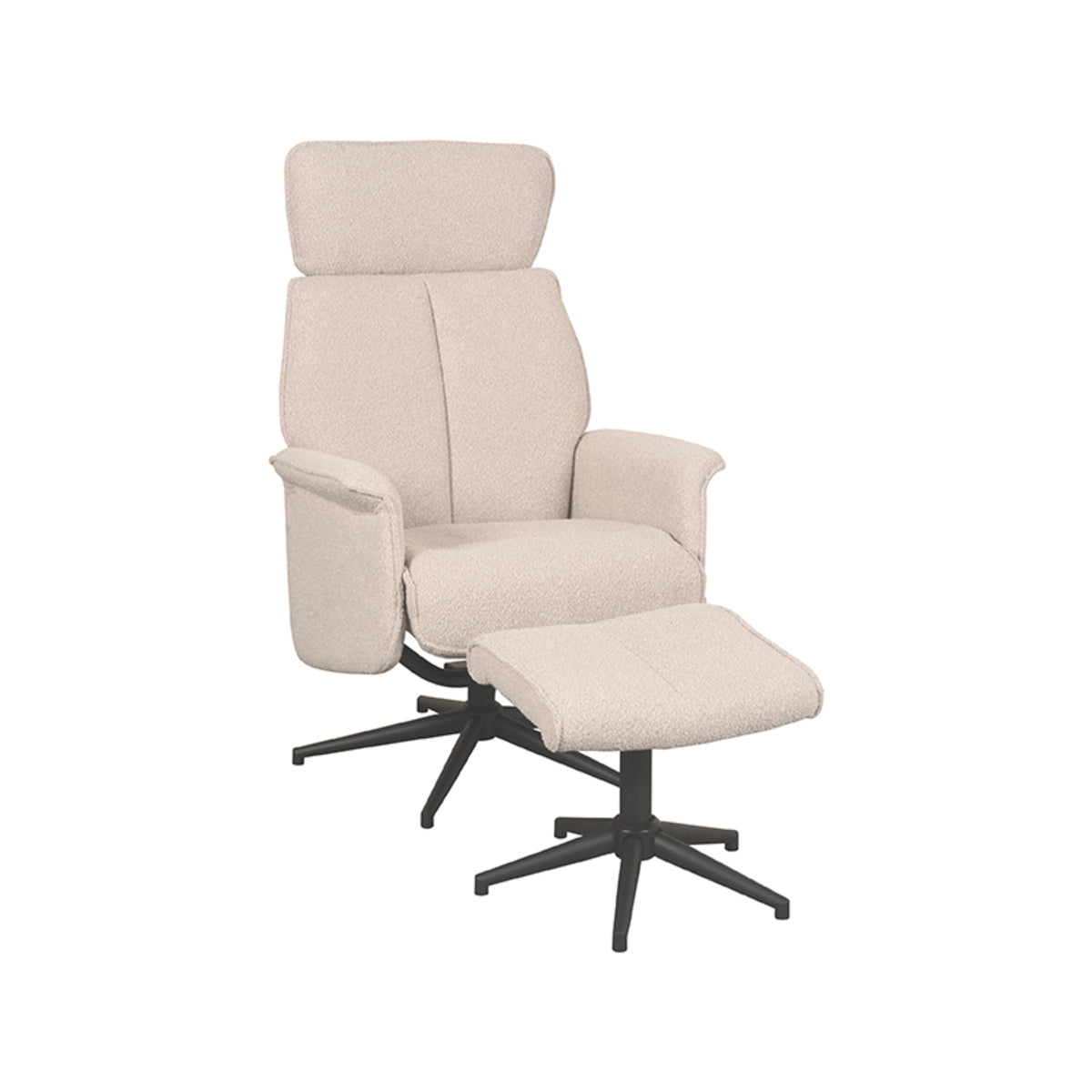 Relaxfauteuil Verdal | Naturel Bouclé — Vooraanzicht - witfoto