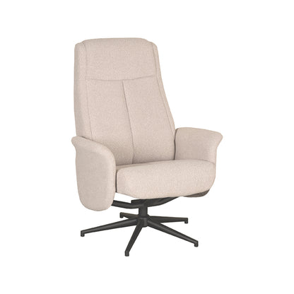 Relaxfauteuil Bergen naturel touch, schuin vooraanzicht op witte achtergrond