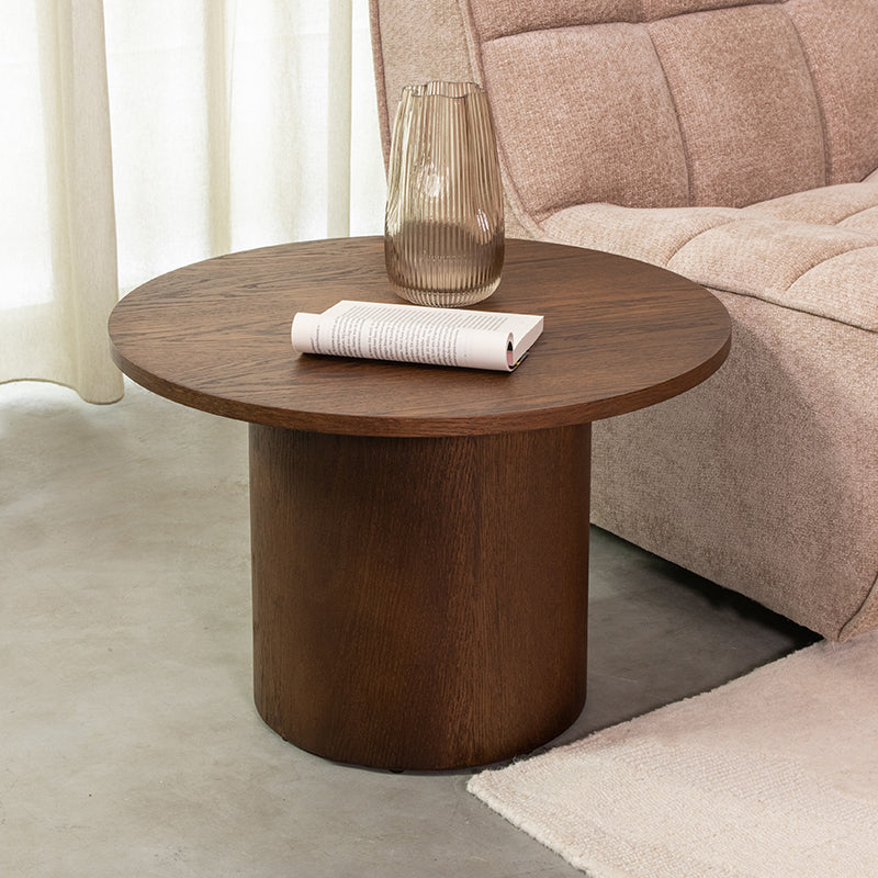 Salontafel Oliva | Walnoot Eikenhout | Ø60cm — Algemene Sfeerfoto
