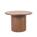 Salontafel Oliva | Walnoot Eikenhout | Ø60cm — Vooraanzicht - witfoto