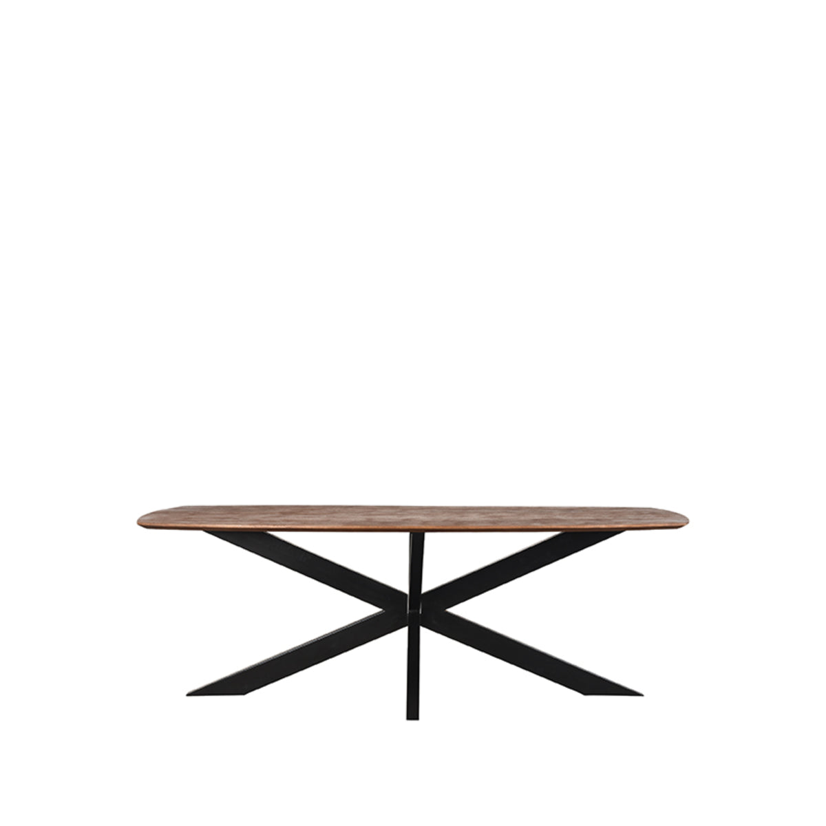 Eettafel Zane | Bruin Mangohout — Vooraanzicht - witfoto