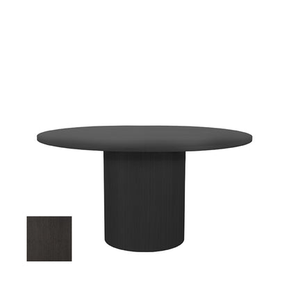 Eettafel Oliva | Uitschuifbaar | Zwart Eikenhout — Vooraanzicht - witfoto