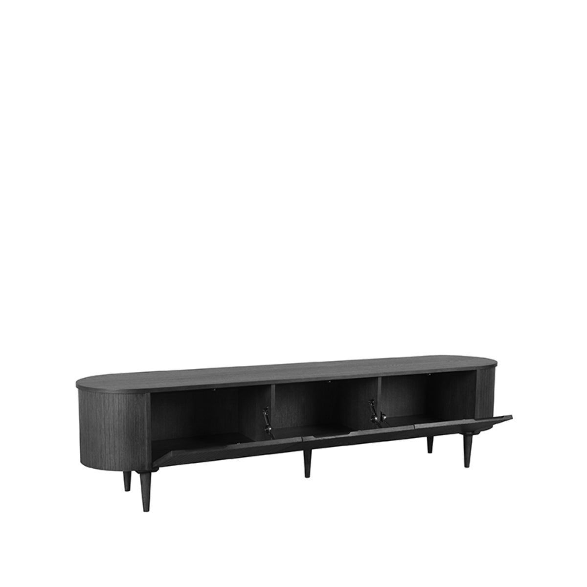 TV-Meubel Oliva zwart eikenhout