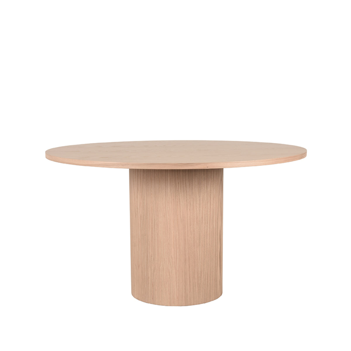 Eettafel Oliva | Rond | Naturel Eikenhout — Vooraanzicht - witfoto
