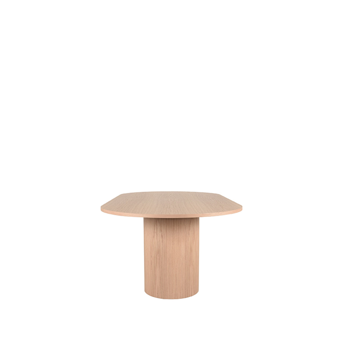 Eettafel Oliva | Ovaal | Naturel Eikenhout — Vooraanzicht - witfoto