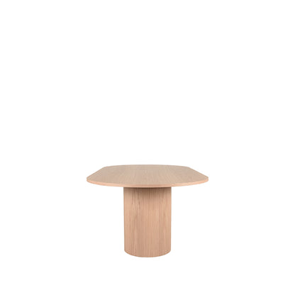 Eettafel Oliva | Ovaal | Naturel Eikenhout — Vooraanzicht - witfoto
