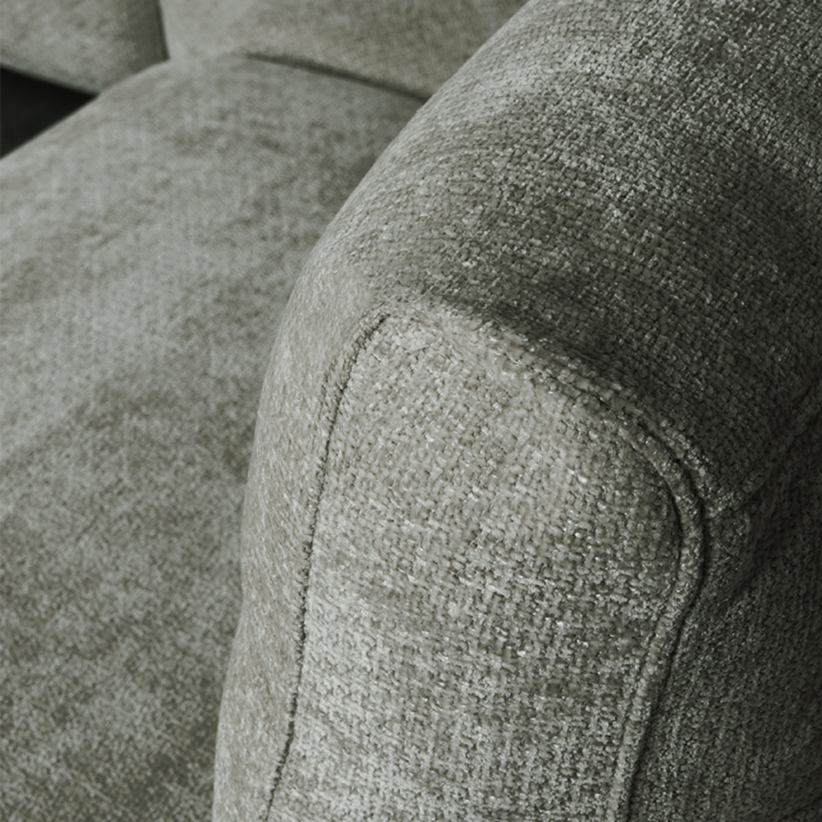 Hoekbank Milano | Groen Stof — Detail